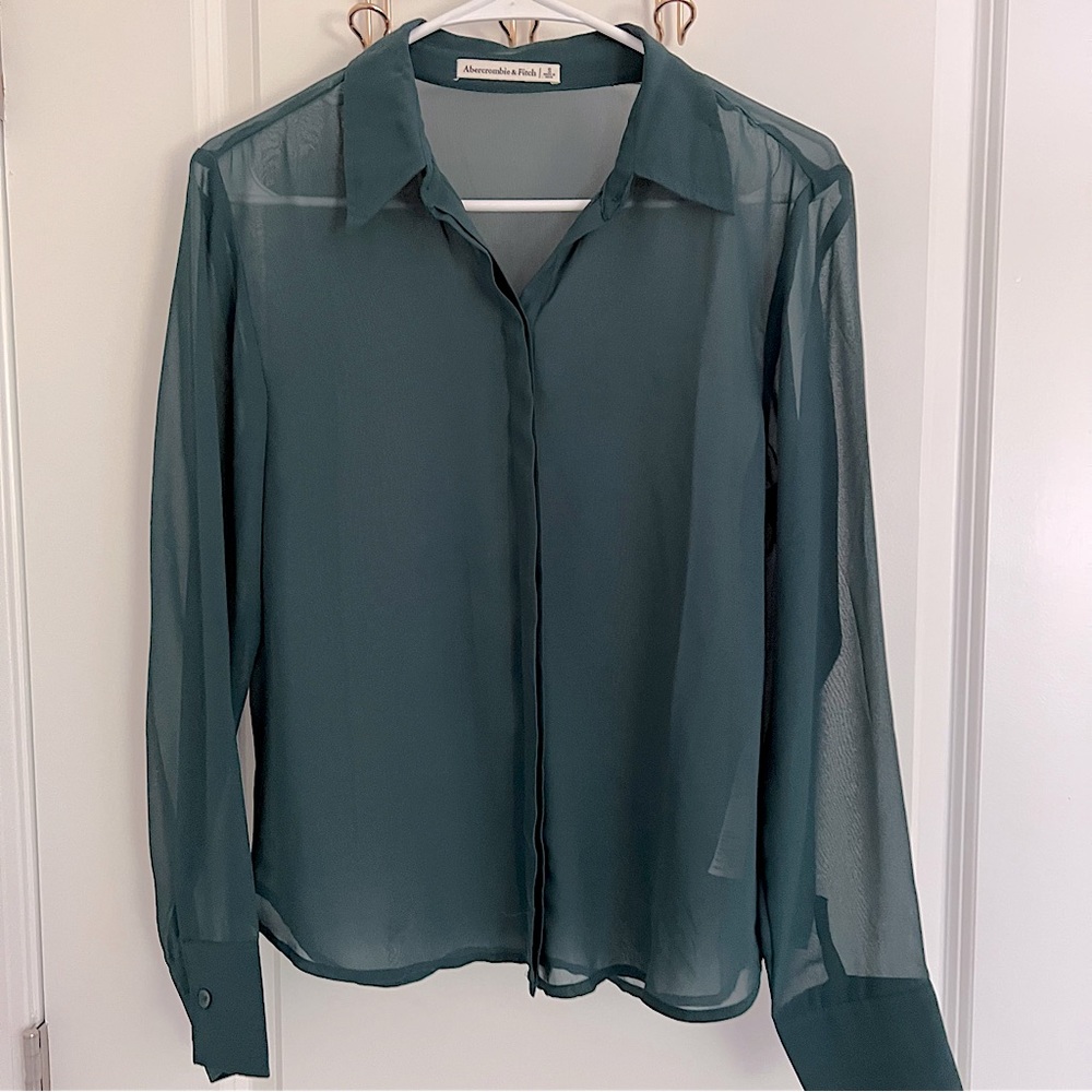 ABERCROMBIE SHEER COLLARED SHIRT